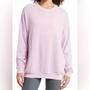 NWT Alo Yoga Soho Pullover in Pink Mauve Small